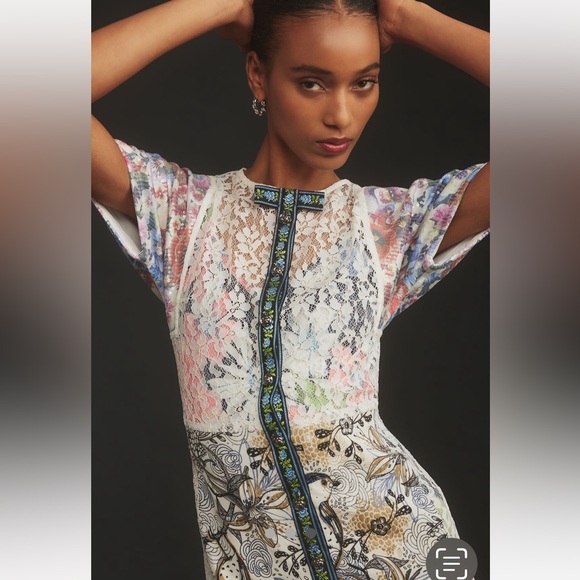 Anthropologie MWT In Earnest by Byron Lars
Sequin Brocade Midi Dress size 4. - Picture 3 of 9